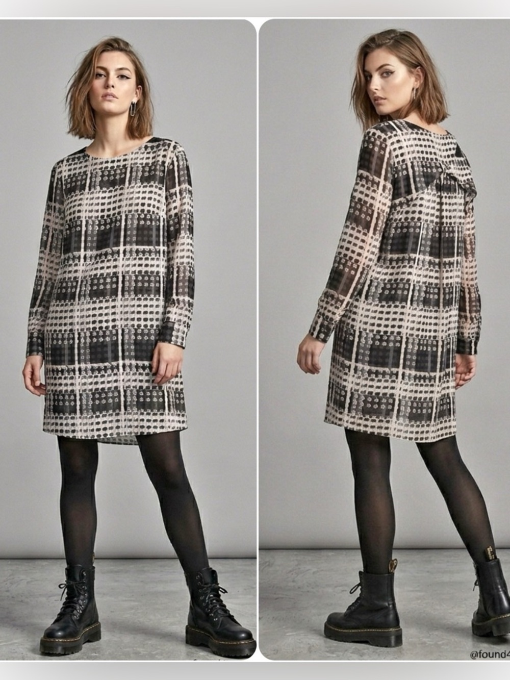 Thakoon x Design Nation Carnaby Dress Mod London Cool Abstract Dot Dress Size XL